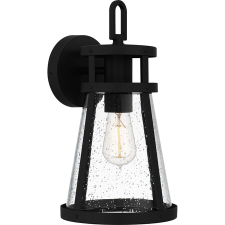 Quoizel Barber Outdoor Wall 1 Light Matte Black. BAB8408MBK